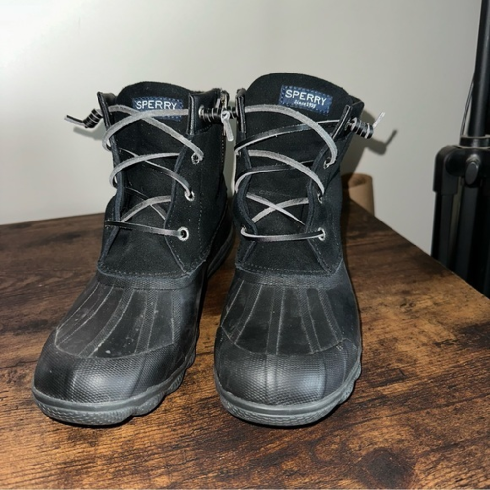 Sperry Duck Boots‎ Women’s 6.5 Black